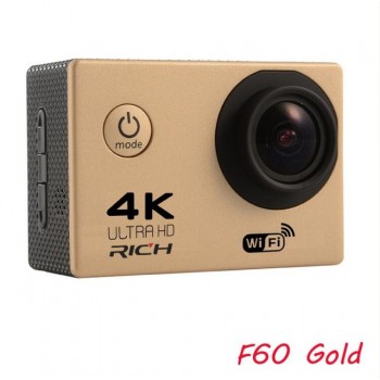 Action Camera F60 F60R Remote Control 4K 1080P/60fps WiFi 2.0 LCD 170D lens Helmet Waterproof 30M Extreme Sport Camera