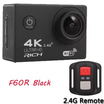 Action Camera F60 F60R Remote Control 4K 1080P/60fps WiFi 2.0 LCD 170D lens Helmet Waterproof 30M Extreme Sport Camera