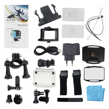 Action Camera RUISVIN B6R Ultra HD 4K 30fps 1080p remote Wifi Go Waterproof Pro Camera 2.0LCD Double Screen mini Sport Camera