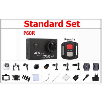 F60R 170 Degree Wide Angle Wifi Camera 16MP 1080P HD Sports Video Camera 4K Ultra HD Action Camera Waterproof DVR Car Camcorder