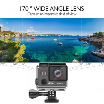 EKEN H7s H7 Black EIS 4K 30fps Touch Screen Action Camera Utral HD Video 16mp Picture WIFI 4K+ EIS Sports Camera
