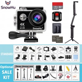SnowHu Action camera H10R Ultra HD 4K / 25fps WiFi 2.0 170D underwater waterproof Helmet Cam camera Sport cam H10R