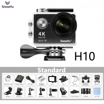 SnowHu Action camera H10R Ultra HD 4K / 25fps WiFi 2.0 170D underwater waterproof Helmet Cam camera Sport cam H10R