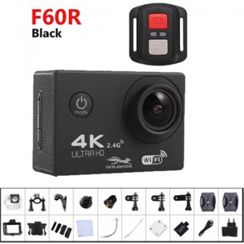 4K WIFI Sports Action Camera With Remote Control Ultra HD go Waterproof Underwater pro 30M Camcorder 16MP 170 Degree Wide Angle