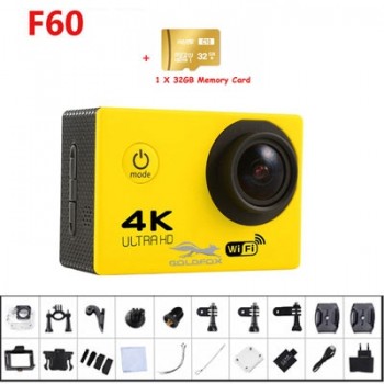 4K WIFI Sports Action Camera With Remote Control Ultra HD go Waterproof Underwater pro 30M Camcorder 16MP 170 Degree Wide Angle