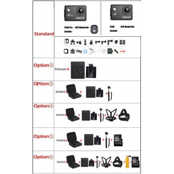 SOOCOO Action Camera S100 Pro Ultra 4K 24FPS Wifi Touch Screen 30M Waterproof DV Built-In Gyro With GPS Extension Sports Camera