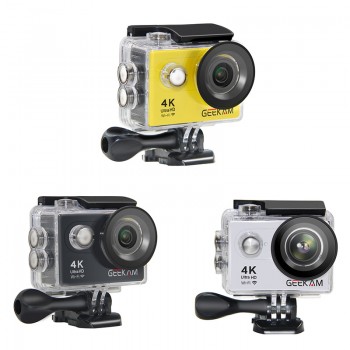 GEEKAM H9R Ultra HD 4k Action Camera Deportiva Cam Accessories 30M Waterproof House Mount Wifi 170 Wide Angle Mini Sport Camera