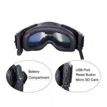 1080P HD Ski-Sunglass Goggles WIFI Sports Camera Colorful Double Anti-Fog Lens for Ski with Free APP Live Image Video Monitoring