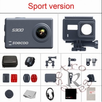 SOOCOO S300 Action Camera 2.35 touch lcd Hi3559V100 + IMX377 4K 30fps 1080P 120fps EIS Wifi 12MP remote external mic GPS camera