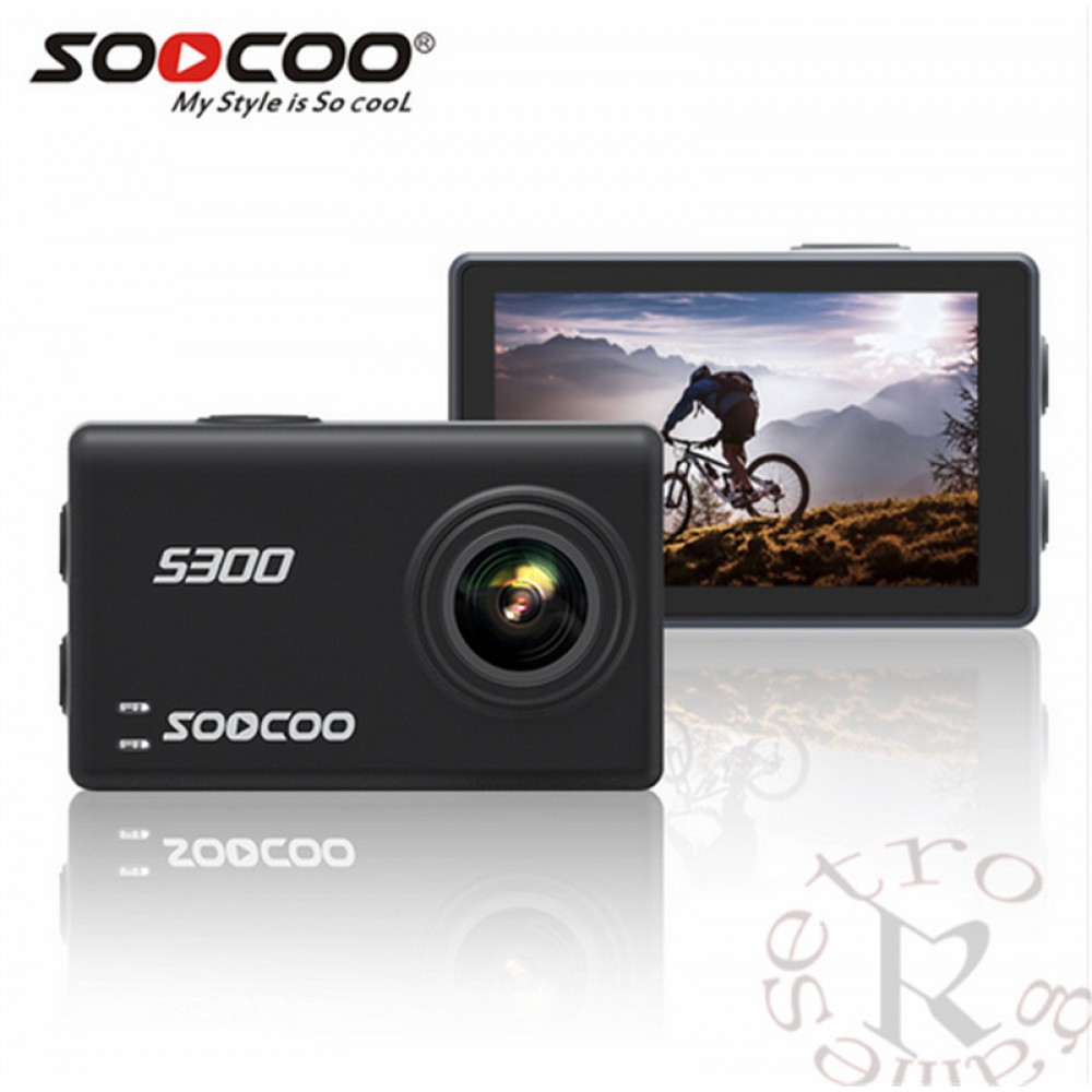 SOOCOO S200 Voice Control Wifi 4K Action Camera 2.45 Touch Screen with Gyro Remote, GPS Extension  include GPS MIC