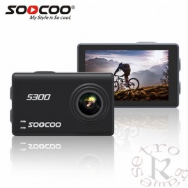 SOOCOO S200 Voice Control Wifi 4K Action Camera 2.45 Touch Screen with Gyro Remote, GPS Extension  include GPS MIC