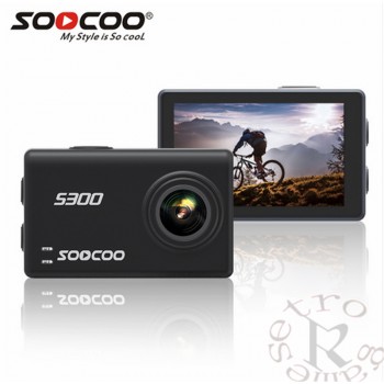 SOOCOO S200 Voice Control Wifi 4K Action Camera 2.45 Touch Screen with Gyro Remote, GPS Extension  include GPS MIC