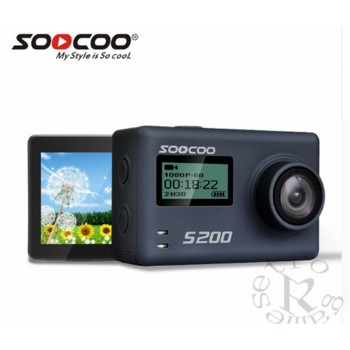 SOOCOO S200 Voice Control Wifi 4K Action Camera 2.45 Touch Screen with Gyro Remote, GPS Extension  include GPS MIC