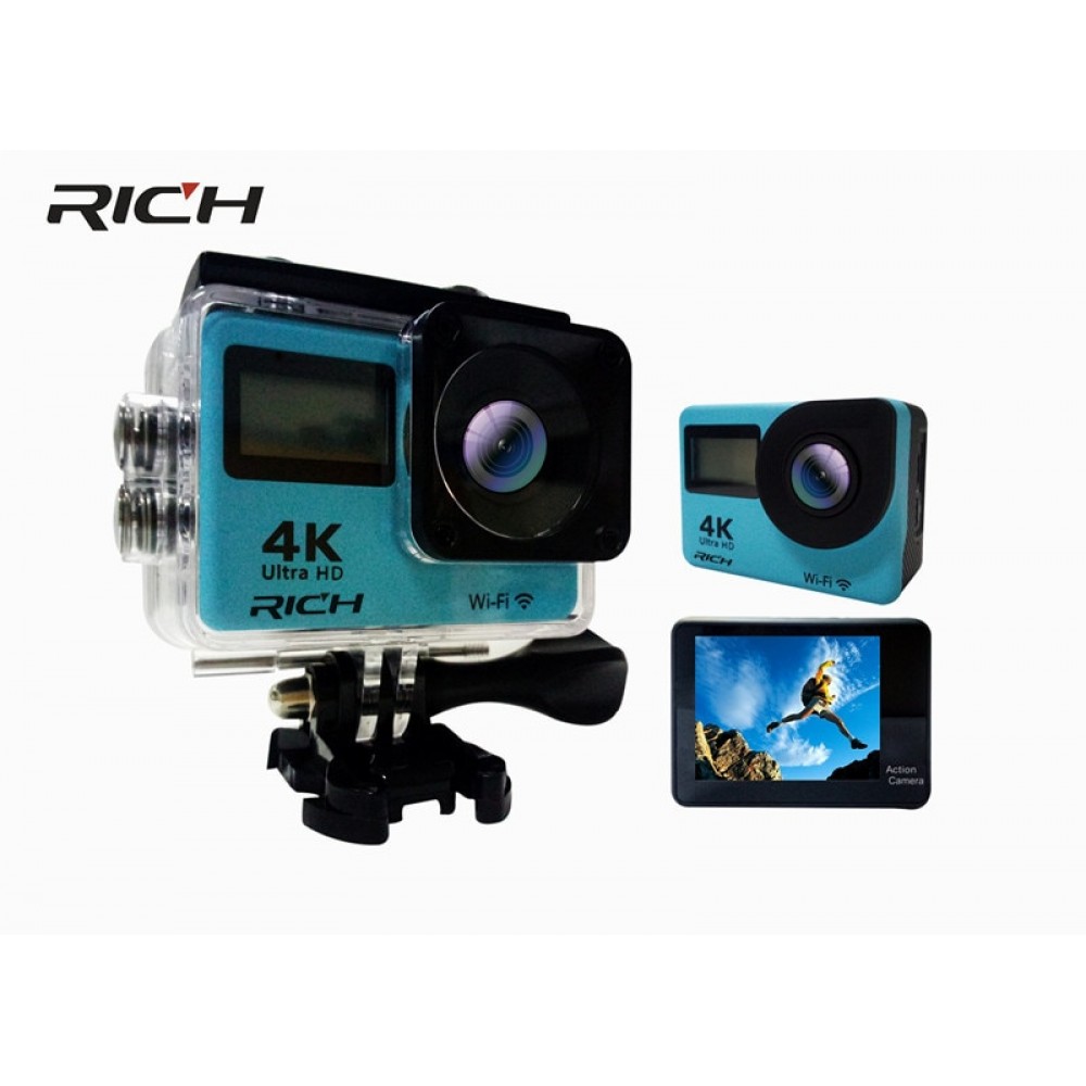 RICH H1 F65R Sports Camera Allwinner V3 2.0 dual touch screen Action Camera WiFi 170D Full HD 30M Waterproof Video DV