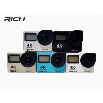 RICH H1 F65R Sports Camera Allwinner V3 2.0 dual touch screen Action Camera WiFi 170D Full HD 30M Waterproof Video DV