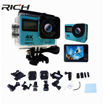 RICH H1 F65R Sports Camera Allwinner V3 2.0 dual touch screen Action Camera WiFi 170D Full HD 30M Waterproof Video DV