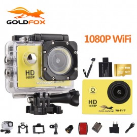 Goldfox 1080P Wifi Action Camera 2.0 170D Underwater 30M Waterproof Sports DV go Diving pro cam Bike Helmet Cam Mini Camcorder
