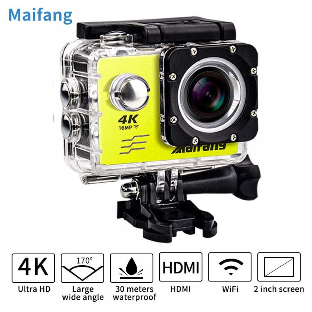 4K 30PFS 16MP WIFI Camera 4 K 1080P 60PFS 2 Inch Action Camera 30m GO cam Waterproof Cam kamera pro Underwater Camera