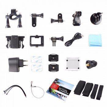 GOLDFOX 12MP Wifi Action Camera 1080P Full HD Sport Dv 30M Go Waterproof Pro Video Camcorder Bike Helmet Car Cam Dvr