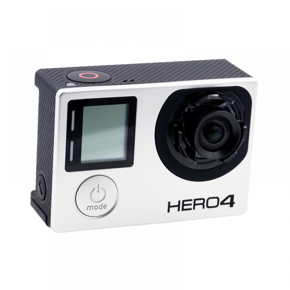 GoPro Hero4 Black Sports Camera Bare Machine with Custom 4.35mm 10MP 72 Degree Non Distortion Lens Modified Lens Newly Coming