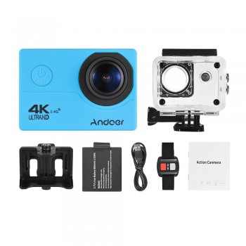 Andoer WiFi Action Camera 4k Camera Sport Waterproof Aksiyon Kamera 1080P Full HD Video Action Cam 16MP amp; 170 Degree Wide Angle