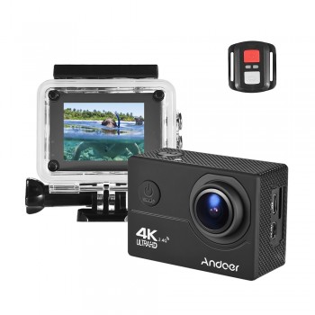 Andoer WiFi Action Camera 4k Camera Sport Waterproof Aksiyon Kamera 1080P Full HD Video Action Cam 16MP amp; 170 Degree Wide Angle