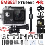 EMBEST Original Remote Action Camera EM61R / EM61 Ultra 4K Wifi  Video Camera 170 Degree Lens Cam go waterproof pro camera