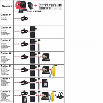 EMBEST Original Remote Action Camera EM61R / EM61 Ultra 4K Wifi  Video Camera 170 Degree Lens Cam go waterproof pro camera