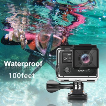 EKEN H8R Plus Ambarella 4K 30fps Ultra HD Camera Real 4K Action Camera 30 waterproof LCD Screen Wi-Fi Remote Sports Camera