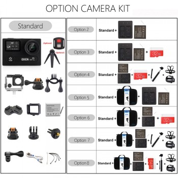 EKEN H8R Plus Ambarella 4K 30fps Ultra HD Camera Real 4K Action Camera 30 waterproof LCD Screen Wi-Fi Remote Sports Camera