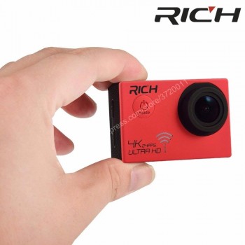 RICH Action Camera gopro hero4 style NT96660 4K 3840*2160P 24FPS Wifi 16MP remote control 170D Lens Waterproof Sports Camera