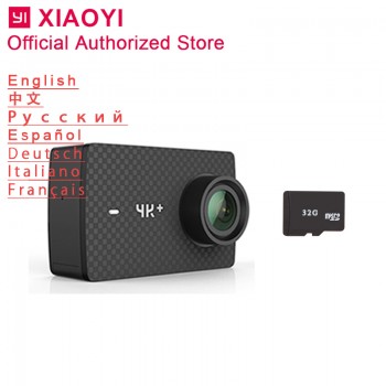 Xiaomi Yi 4k Plus Action Camera Sport Cam Outdoor Kamera Screen Wifi Bluetooth Wide Angle Lens Touch Screen Camaras 4k+ TF Slot