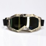 Ski-Sunglass Goggles with 1080P FHD Camera amp; Camouflage Frame amp; Black Double Anti-Fog Lens amp; Battery Built-in Without Nose Pad