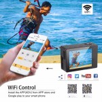 Ultra HD 4K wifi (OEM EKEN H9R) action camera 4k/30fps dual screen 2.0 LCD go waterproof pro sj Extreme mini Camcorder