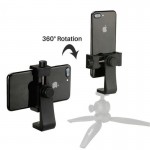 Ulanzi Universal Tripod Mount Adapter Cell Phone Clipper Holder Vertical 360 Rotation Tripod Stand for iPhone X 8 plus Samsung