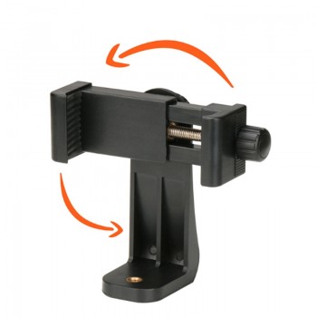 Ulanzi Universal Tripod Mount Adapter Cell Phone Clipper Holder Vertical 360 Rotation Tripod Stand for iPhone X 8 plus Samsung