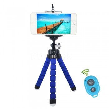 kebidu Car Phone Holder Flexible Octopus Tripod Bracket Selfie Stand Mount Monopod Styling Accessories + Remote Control