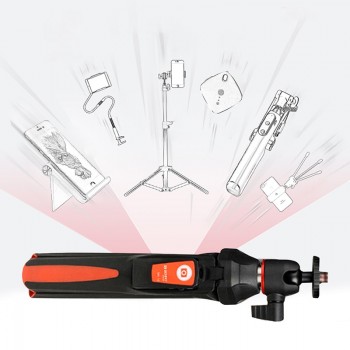 Ulanzi BENRO MK10 Selfie Stick Tripod Stand 4 in 1 Extendable Monopod Bluetooth Remote Phone Mount for iPhone X 8 Android Gopro