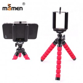 Mamen Mini Camera Tripod Monopod For Canon Sony Nikon Sport Photo Tripod For iPhone Samsung Selfie Stick LED Light Tripod