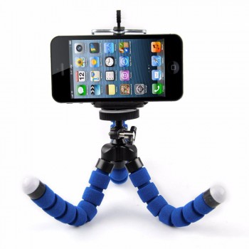 Mini Flexible Octopus Sponge Tripod with Holder for Xiaomi Huawei Samsung Iphone Mobile Phones Tripod with Remote for Phones