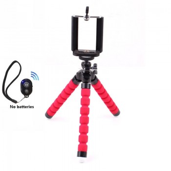 Mini Flexible Octopus Sponge Tripod with Holder for Xiaomi Huawei Samsung Iphone Mobile Phones Tripod with Remote for Phones