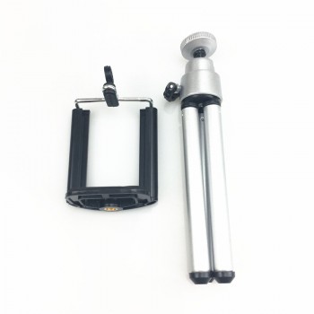 Flexible Mini Tripod for Phone Lightweight Aluminum Metal Tripods Stand Mount with Phone Clip Tripods for Xiaomi iPhone 5s/6/6s7