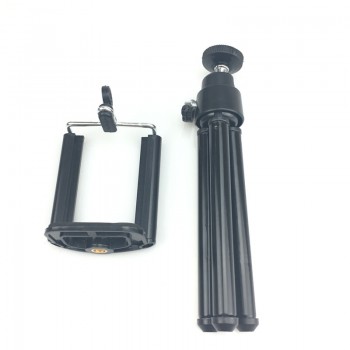 Flexible Mini Tripod for Phone Lightweight Aluminum Metal Tripods Stand Mount with Phone Clip Tripods for Xiaomi iPhone 5s/6/6s7