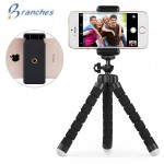 mini Portable Flexible Tripod and Phone Holder Bracket Stand Tripod Kit for iPhone 7 Xiaomi Samsung Cellphone DSLR Camera