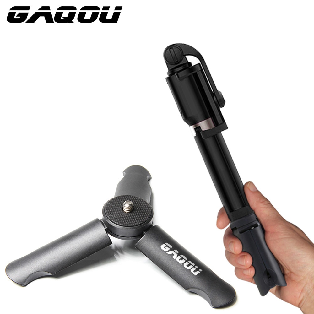 GAQOU Mini Tripod for Smartphone/Phone Holder Stand Tripod Monopod for Gopro 6/Smooth Q/DJI OSMO Portable Collapsible Tripode