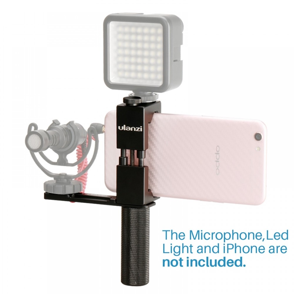 Ulanzi Smartphone Filmmaker Video Rig Metal Phone Tripod Mount Hot Shoe Hand Grip Holder Microphone Plate Live stream Youtube