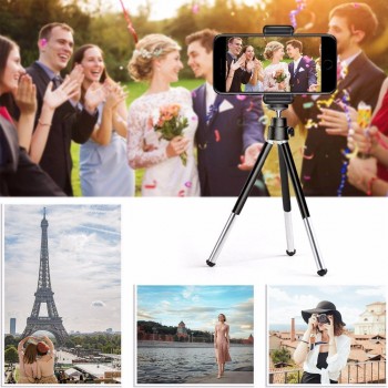 DUSZAKE P15 Extentable Desktop Mini Phone Tripod for Mobile Phone Tripod For iPhone Samsung Xiaomi Camera Mini Tripods for Phone