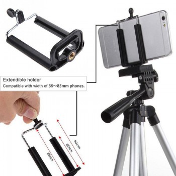 Waterproof Tripods For iPhone X 8,7,6,6s,5 plus 5s 4 4s for Samsung S7 S6 S5 S4 Camera Holder Clip Mount Smartphone Tripod Stand