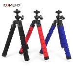 KOMERY Mini Flexible Sponge Octopus Tripod For iPhone Xiaomi Huawei Smartphone Tripod for Gopro Camera With Phone Clip Holder