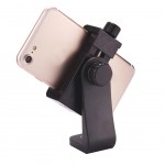Vertical 360 Rotation Tripod Stand Universal Tripod Mount Adapter Cell Phone Clipper Holder for iPhone X 7 plus Samsung